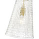 Saben 1 Light 9.1 inch Vintage Brass Indoor Pendant Ceiling Light